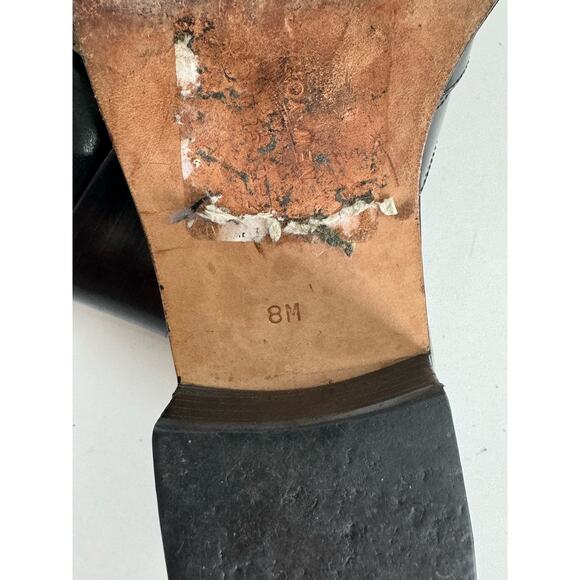 VTG Women’s Kenneth Cole Caged Fisherman Leather MaryJane Size 8M Black - Picture 7 of 7